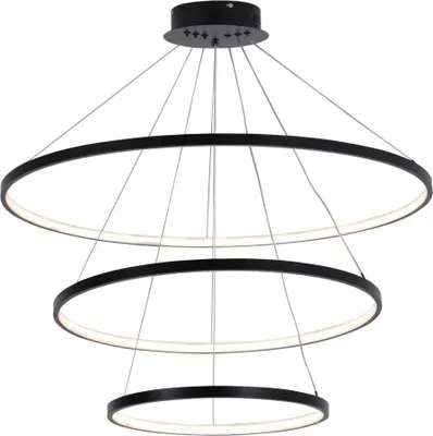 Immagine prodotto di Lampada a sospensione LED LEA bianco e nero 60 W, bianco neutro 8000 lm, alluminio, dimensioni: 150 x 80 x 80 cm, IP20, Polux