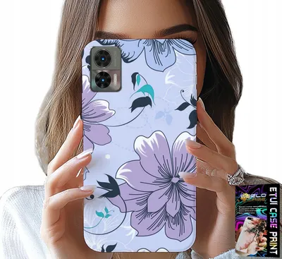 Obrázok produktu pre Puzdro pre telefón Motorola Edge 30 Neo - Kvetinový vzor, moderný dizajn, potlač na zadnej strane