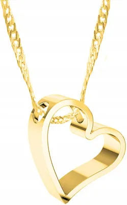 Image de Collier pendentif cœur délicat en or 585