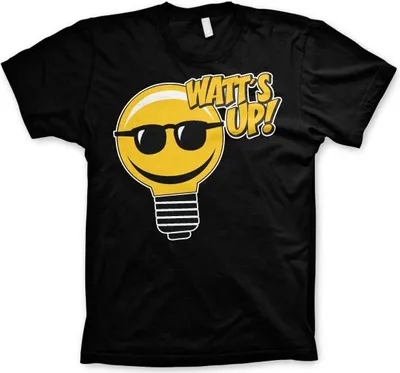 Produktbild von Watts Up! T-Shirt - Large - Black