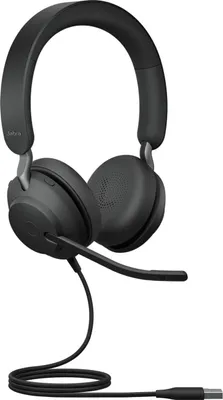 Immagine prodotto di Jabra Evolve2 40 SE Stereo Headset Black - Versione UC, USB-C/A, Busylight - Tipo di cuffia: montata sull'orecchio (24189-989-79