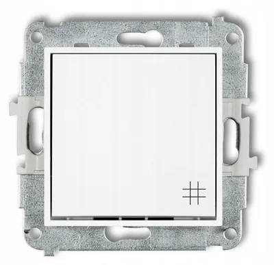 Produktbild von Karlik ICON IWP-6 Kreuzschalter weiß einfach