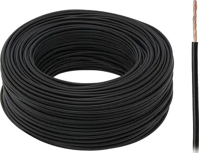Produktbild von LGY/H05V Kabel 1x2,5 mm Schwarz - 1 m