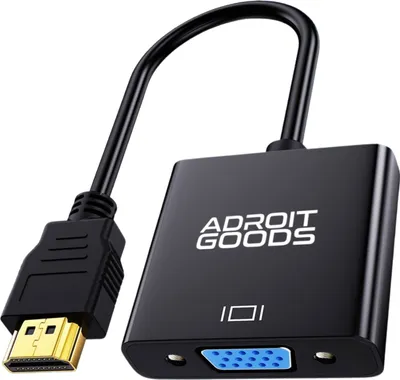 Zdjęcie produktu dla Adapter AdroitGoods HDMI na VGA - 1080P aktywny HDTV - męski na żeński
