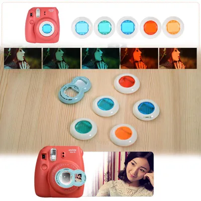 Obrázek produktu pro Sada příslušenství pro fotoaparát Instax 14 v 1, náhradní příslušenství pro fotoaparáty Fujifilm Instax Mini 9/8+/8, včetně pouzdra, popruhu, samolepek, objektivu pro selfie, 5 filtrů a alba, 4