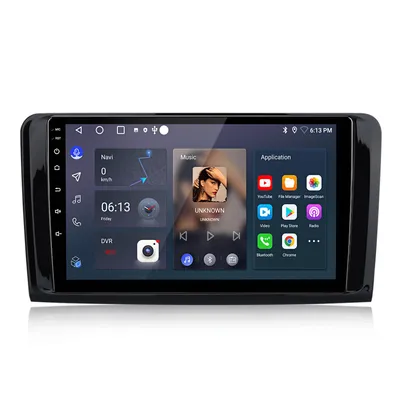 Image de Autoradio 4 Go + 64 Go Android 14 Octa-Core pour Benz Mercedes ML W164 2005-2012 – CarPlay sans fil & Android Auto, GPS, DSP, Bluetooth 5.0
