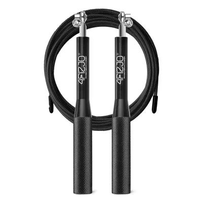 Produktbild von 4FIZJO SPEED Springseil, verstellbar, Profi Fitness Skipping Rope für Crossfit, Cardio, Boxtraining, schwarz
