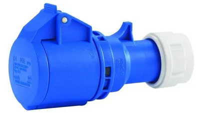 Produktbild von HEDI 9007 CEE-Kupplung 250V 16A mit Deckel & Schnellverschluss bis zu 3x2,5 mm²
