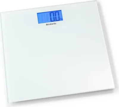 Produktbild von Brabantia 8710755483127, Elektronische Personenwaage, 180 kg, 100 g, Weiß, kg, lb, ST, Rechteck