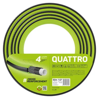 Imagen del producto de Manguera de jardín - 4 capas - Reforzada con hilo, trenzado cruzado - 1" 10 m - Resistente a los rayos UV y de 20 bar