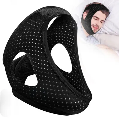 Produktbild von Anti Schnarchen Kinnriemen,Kinnband,Schnarchen Kinnriemen,Schnarchband,Schnarchmaske,3D-Design,für Damen, Herren & Kinder,Schnarchreduzierung