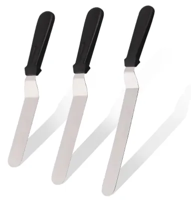 Productafbeelding van Winkelpalette - Roestvrijstalen spatel voor het glazuur van taarten en gebak - 15 cm, 20 cm en 25 cm