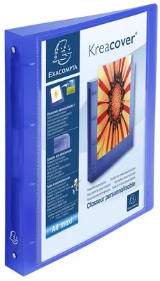 Image de Exacompta 51562E classeur à anneaux A4 Bleu