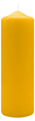 Produktbild von Spitzkopf Stumpen Kerzen Goldgelb 25 x Ø 8 cm, 6 Stück