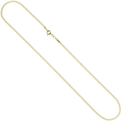 Produktbild von 2,1mm Panzerkette Kette Halskette Collier Halsschmuck 585 Gelbgold 45cm