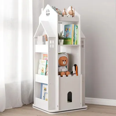 Produktbild von 360Home Bücherregal Lagerregal  bodenstehendes Bücherregal einfaches Bücherregal Weiß Groß:45*45*108cm 【BR150】