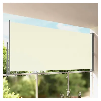 Produktbild von Ausziehbare Seitenmarkise 160x300 cm Creme für Balkon und Terrasse