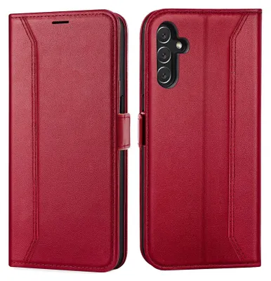 Immagine prodotto di Custodia per cellulare per Samsung Galaxy A14 4G 5G cover flip case pieghevole cover protettiva, rosso
