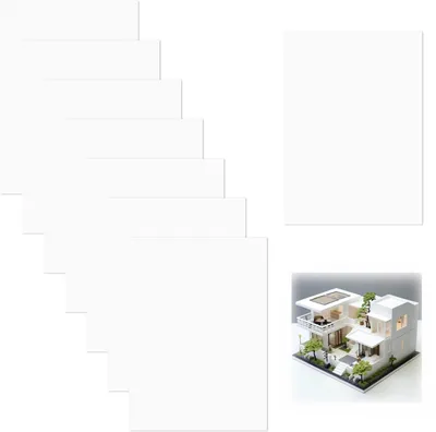 Obrázok produktu pre 8 kusov plastových dosiek, polypropylénová doska z tvrdej peny, hrúbka 1 mm