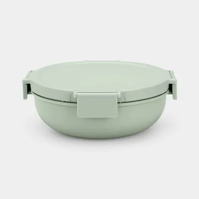 Obrázok produktu pre Miska na šalát Brabantia Make & Take 1,3L - Jade Green, Svetlošedá, Tmavosivá Miska na šalát Brabantia Make & Take 1,3L - Zelená jadeitová
