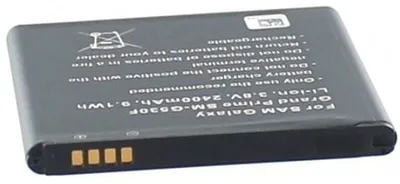 Produktbild von Akku für Samsung EB-BG530BBC Li-Ion 3,8 Volt 2200 mAh schwarz.
