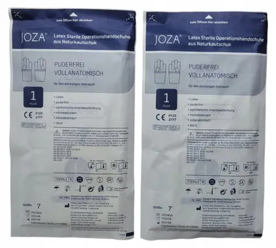 Obrázok produktu pre Jednorazové rukavice Joza Latex biele veľkosť 7 2 ks EU