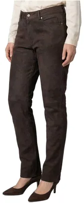 Produktbild von MADDOX - Damen Lederhose Lammnubuk braun : 44