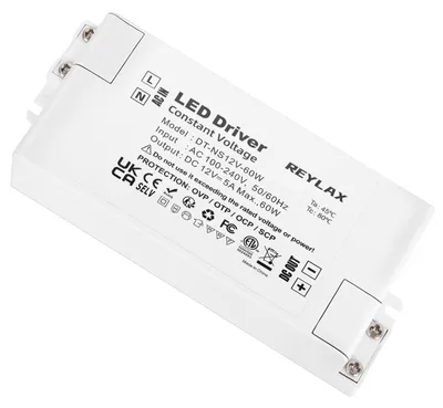 Produktbild von REYLAX LED Transformator 12V 60W, Treiber Elektronischer Trafo, 5A Trafo 230V Auf 12V DC Schalt Niedervolttrafo, Konstantspannungs Netzteil für Lampen Nicht Dimmbar -120x50x30mm