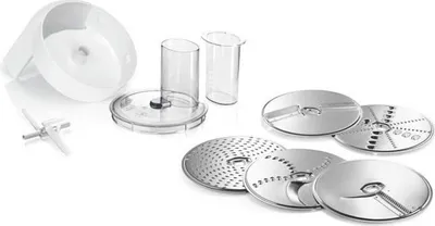 Image de Accessoires Kitchen Machine, Bosch VeggieLove, Râpeur/Éminceur, 5 Disques, Compatible MUM52120