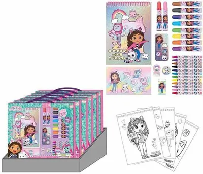 Produktbild von Gabby’s Dollhouse Mal- und Schreibset Kinder Schrein-Set zum Ausmalen