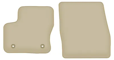 Immagine prodotto di Tappetini anteriori in velluto PREMIUM beige compatibili con Ford Transit Connect (2013-2017, furgone) – con fissaggi – su misura