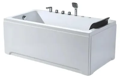 Obrázok produktu pre Badewanne Acrylwanne Whirlpool Blubberbad Hydromassagewanne Whirlwanne 170x80 cm