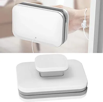Image de Outil de nettoyage des vitres Home Magnetic Réglable Accessoires en verre double face Câble de sécurité Pratique