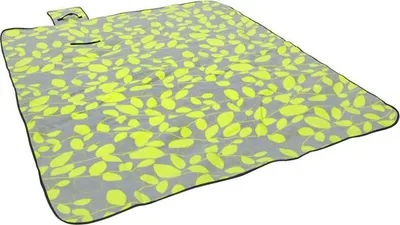 Zdjęcie produktu dla Koc piknikowy, duża mata plażowa, 180x210 cm, listki