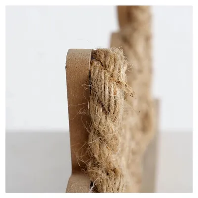 Produktbild von SeasideNo.64 - Schriftzug Dekoaufsteller Standdekoration - maritim Tauoptik - Beach - Holz Juteseil - Länge 40cm