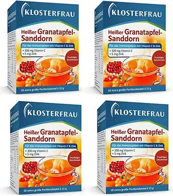 Produktbild von Klosterfrau Heißer Granatapfel-Sanddorn 4 x 10 Portionen á 15 g
