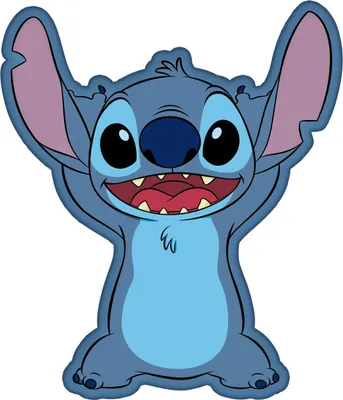 Obrázok produktu pre Vankúš Lilo & Stitch - Angel Pink dekoratívny vankúš v 3D vzhľade na pohovku a posteľ