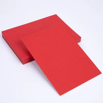 Produktbild von 100 x Geschenkkarten DIN A6 blanko Tonkarton Postkarte Rubin Rot