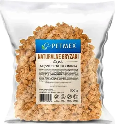 Produktbild von Leckerlis für Hunde, Trainer, Trainer Fleischwürfel mit Pute Petmex 500g