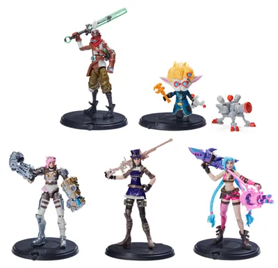 Produktbild von Spin Master League Of Legends Heimerdinger. Jinx. Vi. Caitlyn. Ekko 5tlg. Figurenset mehrfarbig mehrfarbig One Size