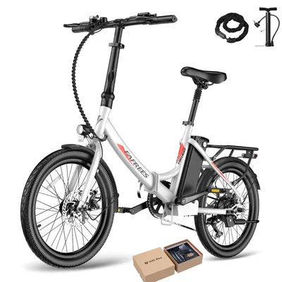 Produktbild von Elektro-Klapprad Pedelec 20 Zoll 250W Shimano 7-Gang 36V 20Ah Akku bis 150km IPX5, Weiß