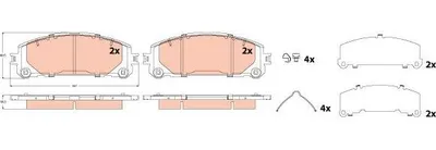 Produktbild von TRW Bremsbeläge Satz Vorne für TOYOTA RAV4 V (XA50) GDB2530