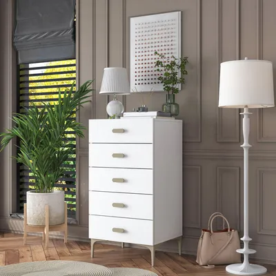 Produktbild von Skye Decor, Hochwertiger Dresser (Parent Code) - Weiß, 100% Melamin, 55,4 cm breit
