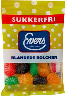Produktbild von Evers Blandede Bolcher zuckerfrei 70g