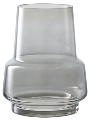 Obrázok produktu pre Váza v tvare presýpacích hodín zo sivého dymového skla, ø 15 x 19 cm