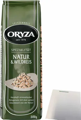 Produktbild von Oryza Natur und Wildreis (500g Packung) + usy Block