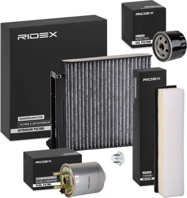 Produktbild von RIDEX Filterset Inspektionspaket Filtersatz für RENAULT TWINGO II (CN0)