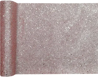 Produktbild von Tischläufer roségold glitzer 3 m x 28 cm