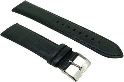 Produktbild von Lotus Uhrenarmband 22mm L9998 | Leder in Krokooptik für Herren Chrono, Farbe:schwarz