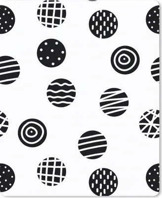 Produktbild von MuchoWow® Mauspad Mousepad Muster - Punkte - Schwarz und Weiß 19x23 cm - Mousepads - Maus Mat - Pad - Mausunterlage - Mauspads - Spielen